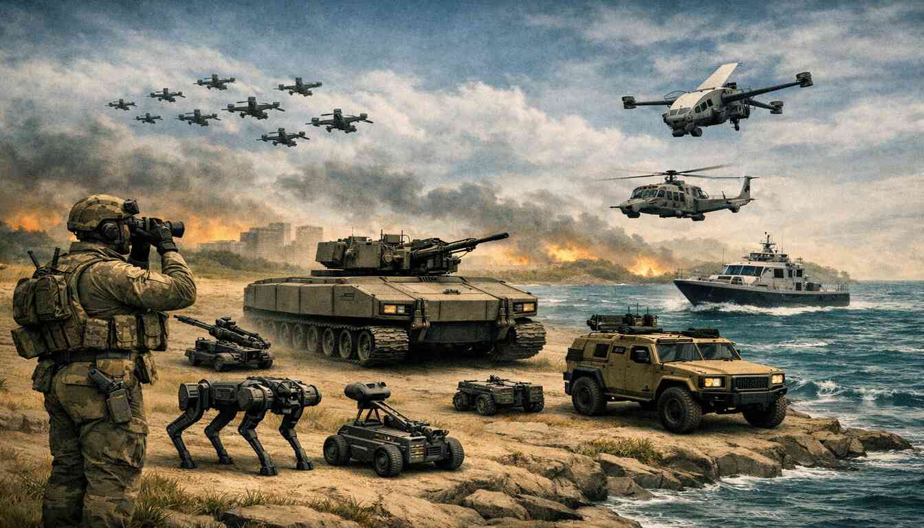 robotica autonomía combate moderno